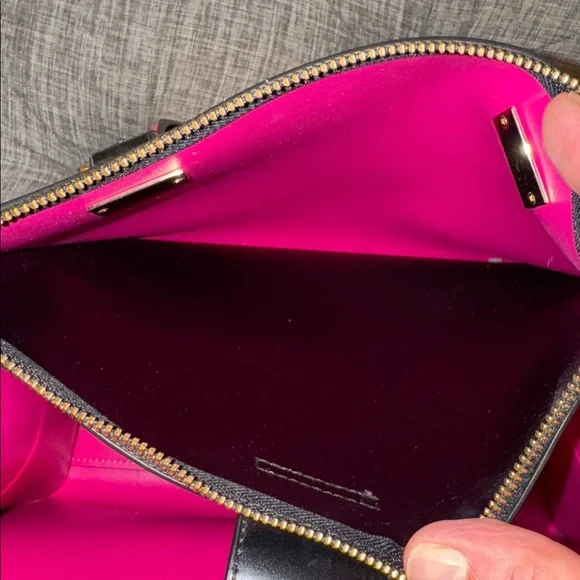 Kate Spade Bag Black Pink Leather Colorblock Tote Satchel - Picture 9 of 17